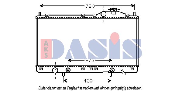 AKS DASIS radiatorius, variklio aušinimas 510044N